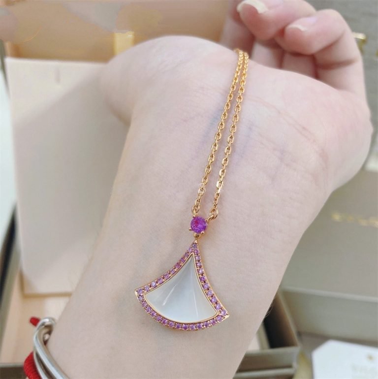 [OLIVIA]DREAM NECKLACE MOP DIAMOND PINK