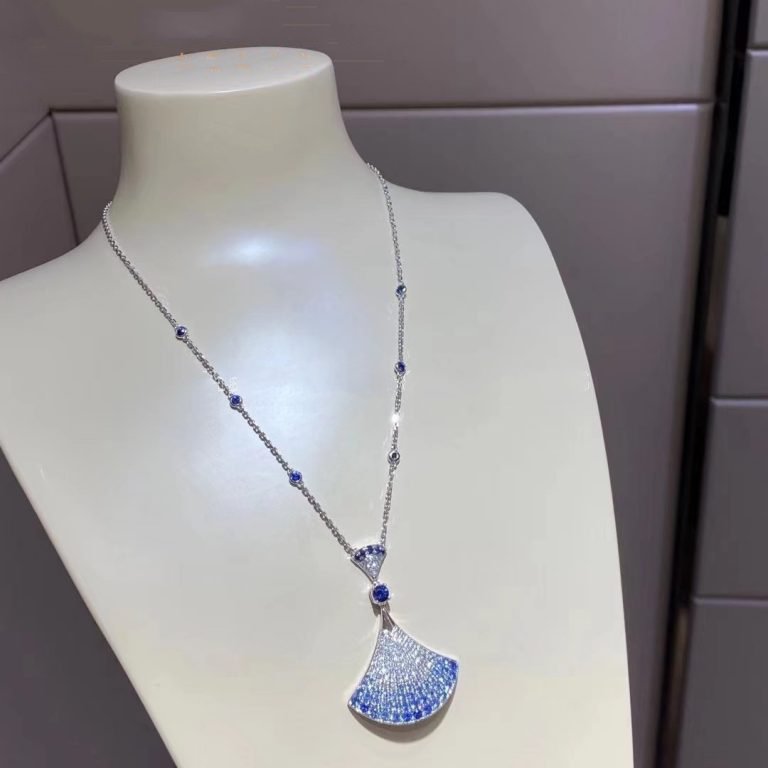 [OLIVIA]DREAM NECKLACE AGATE SILVER DIAMOND