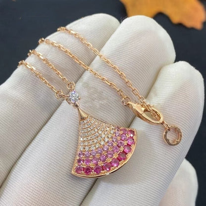 [OLIVIA]DREAM NECKLACE PINK GOLD PINK DIAMOND