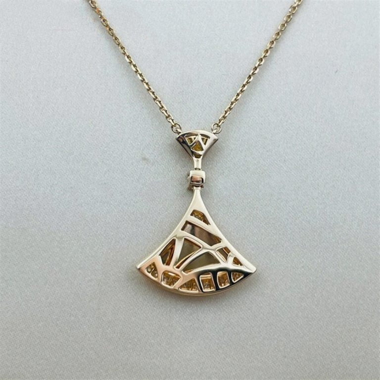 [OLIVIA]DREAM NECKLACE PINK GOLD DIAMOND
