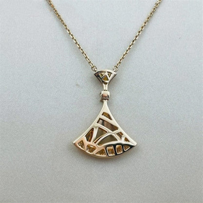 [OLIVIA]DREAM NECKLACE PINK GOLD DIAMOND
