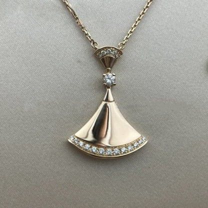 [OLIVIA]DREAM NECKLACE PINK GOLD DIAMOND