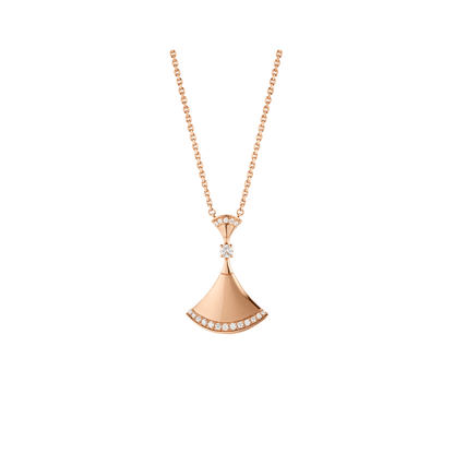 [OLIVIA]DREAM NECKLACE PINK GOLD DIAMOND
