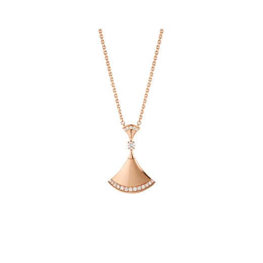 [OLIVIA]DREAM NECKLACE PINK GOLD DIAMOND