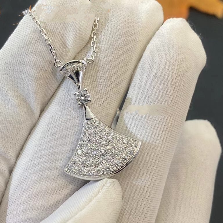 [OLIVIA]DREAM NECKLACE SILVER FULL DIAMOND