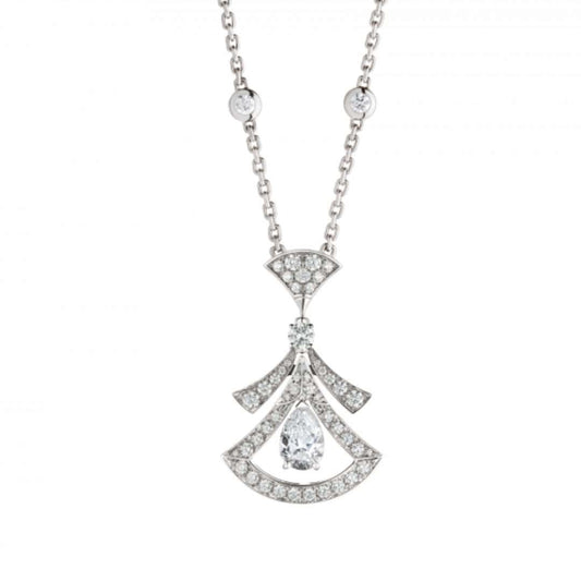 [OLIVIA]DREAM NECKLACE WHITE DIAMOND SILVER