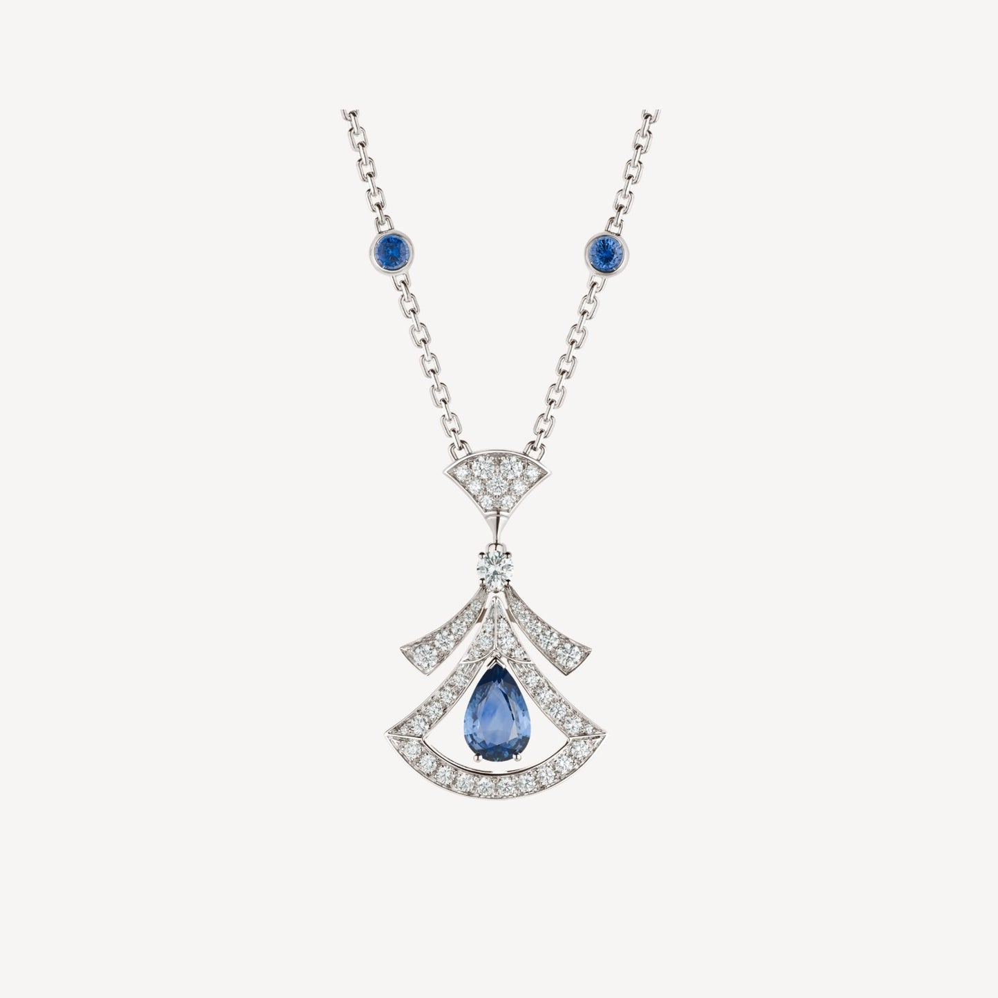 [OLIVIA]DREAM NECKLACE AGATE DIAMOND SILVER