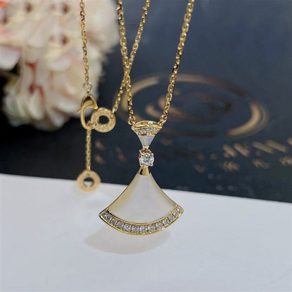 [OLIVIA]DREAM NECKLACE MOP GOLD DIAMOND