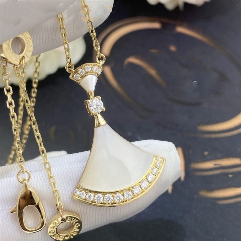 [OLIVIA]DREAM NECKLACE MOP GOLD DIAMOND