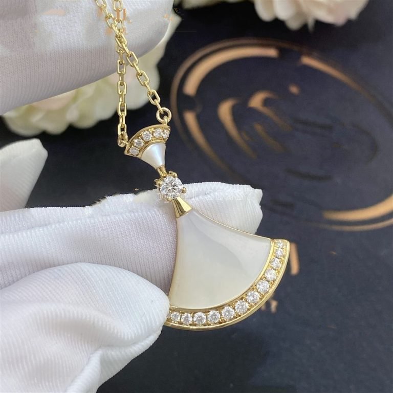 [OLIVIA]DREAM NECKLACE MOP GOLD DIAMOND