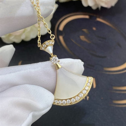 [OLIVIA]DREAM NECKLACE MOP GOLD DIAMOND