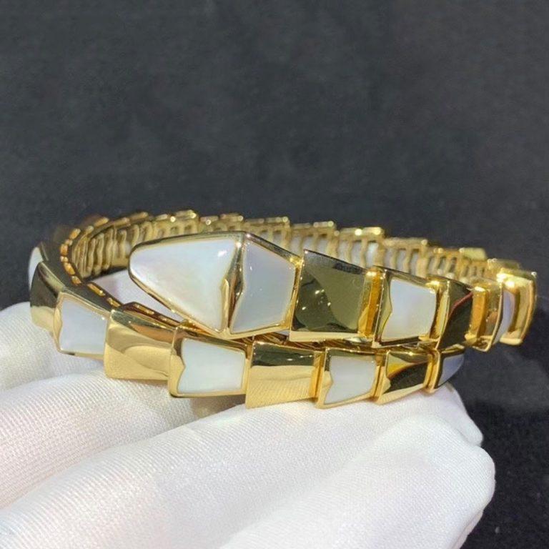 [OLIVIA]SERPENTI BRACELET MOP GOLD