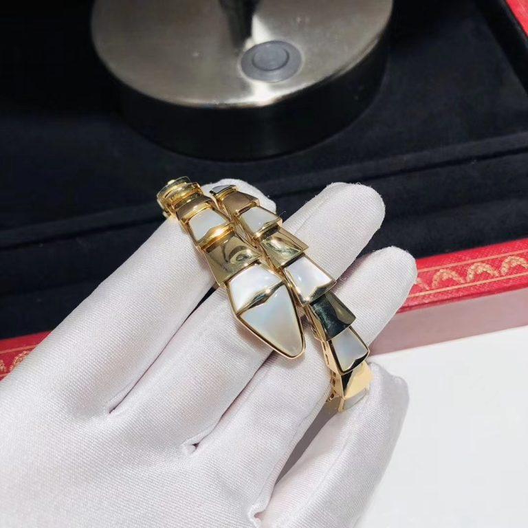 [OLIVIA]SERPENTI BRACELET MOP GOLD