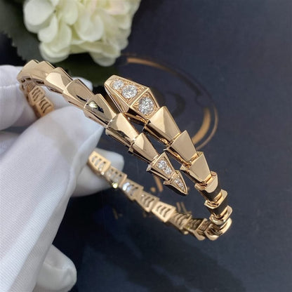 [OLIVIA]SERPENTI BRACELET DIAMONDS PINK GOLD
