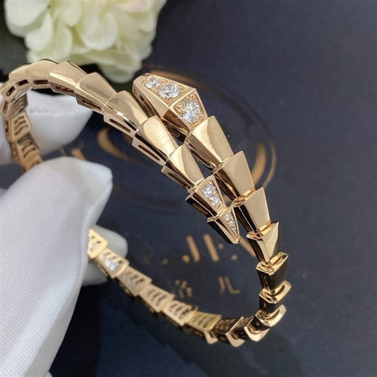 [OLIVIA]SERPENTI BRACELET DIAMONDS PINK GOLD