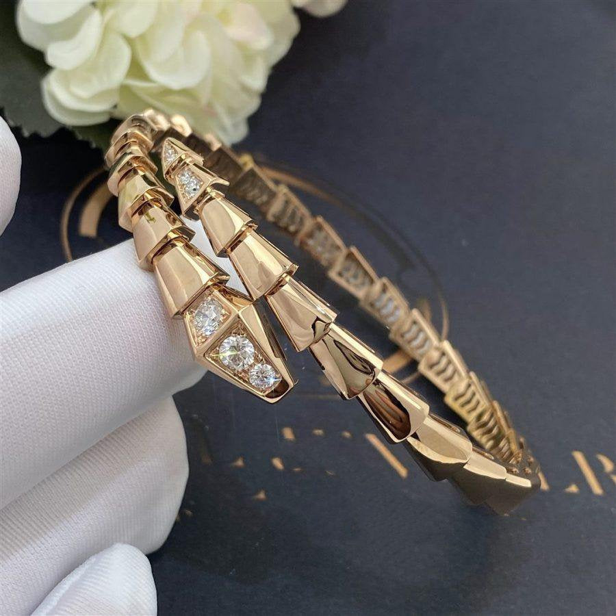 [OLIVIA]SERPENTI BRACELET DIAMONDS PINK GOLD