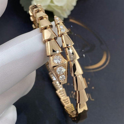 [OLIVIA]SERPENTI BRACELET DIAMONDS PINK GOLD
