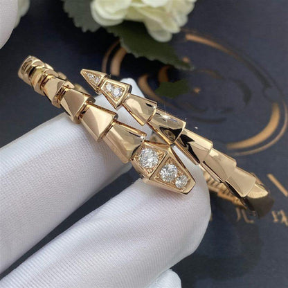 [OLIVIA]SERPENTI BRACELET DIAMONDS PINK GOLD