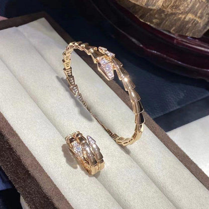 [OLIVIA]SERPENTI BRACELET DIAMONDS PINK GOLD