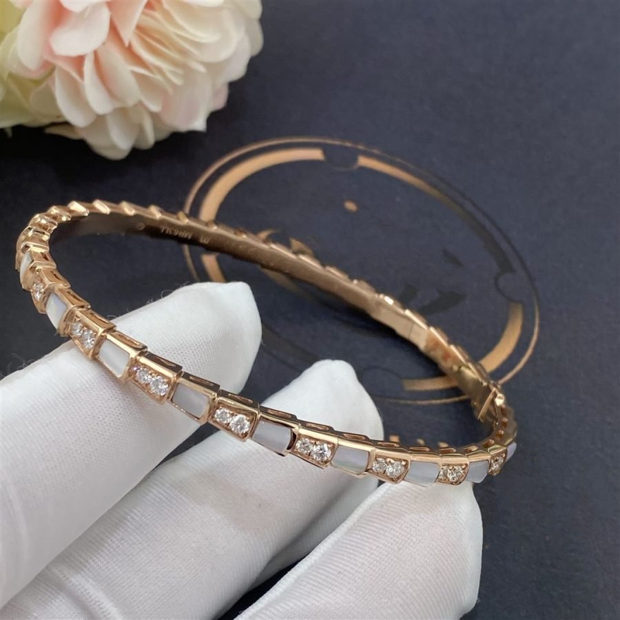 [OLIVIA]SERPENTI BRACELET PINK GOLD MOP DIAMOND