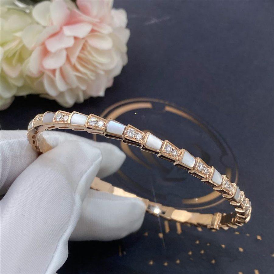 [OLIVIA]SERPENTI BRACELET PINK GOLD MOP DIAMOND
