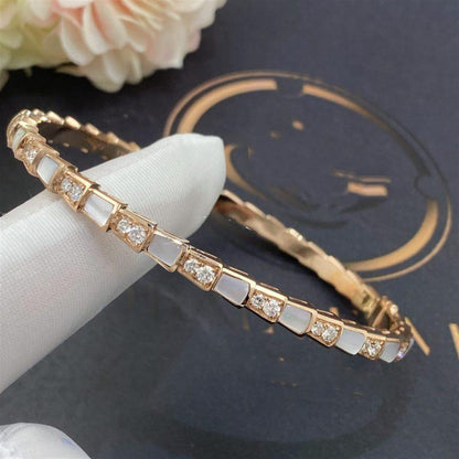 [OLIVIA]SERPENTI BRACELET PINK GOLD MOP DIAMOND