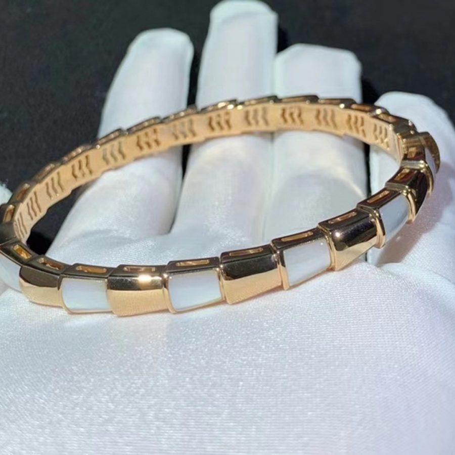 [OLIVIA]SERPENTI BRACELET PINK GOLD MOP