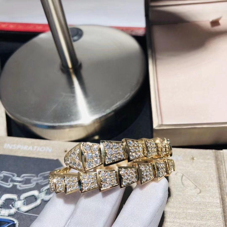 [OLIVIA]SERPENTI BRACELET 8MM GOLD DIAMOND