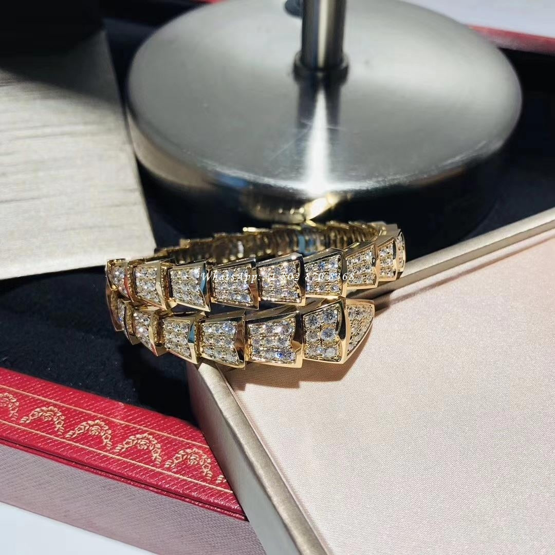[OLIVIA]SERPENTI BRACELET 8MM GOLD DIAMOND