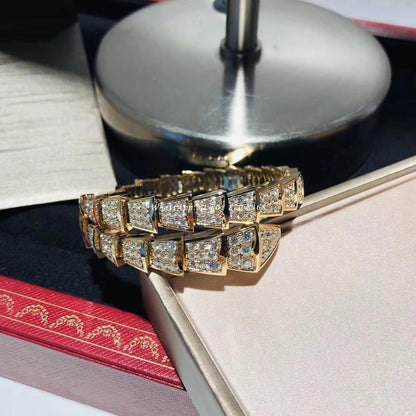 [OLIVIA]SERPENTI BRACELET 8MM GOLD DIAMOND