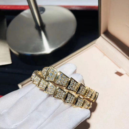 [OLIVIA]SERPENTI BRACELET 8MM GOLD DIAMOND