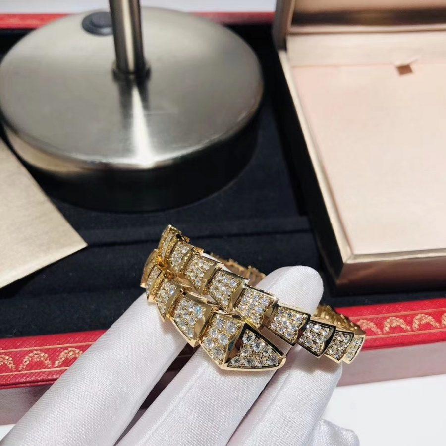 [OLIVIA]SERPENTI BRACELET 8MM GOLD DIAMOND