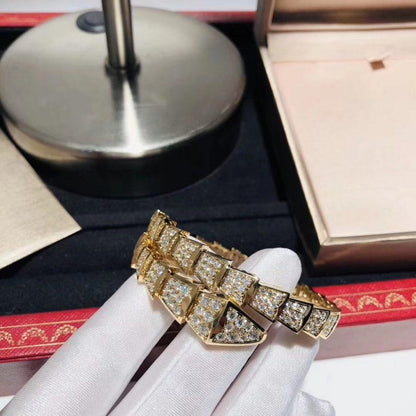 [OLIVIA]SERPENTI BRACELET 8MM GOLD DIAMOND