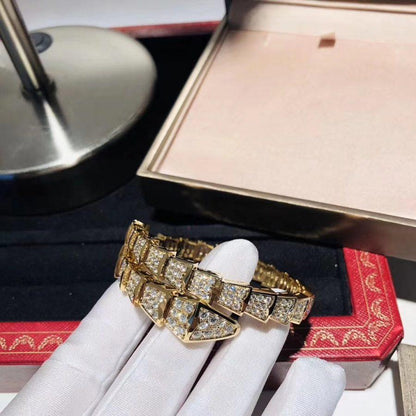 [OLIVIA]SERPENTI BRACELET 8MM GOLD DIAMOND