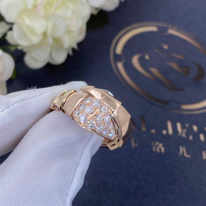 [OLIVIA]SERPENTI RING PINK GOLD DIAMOND