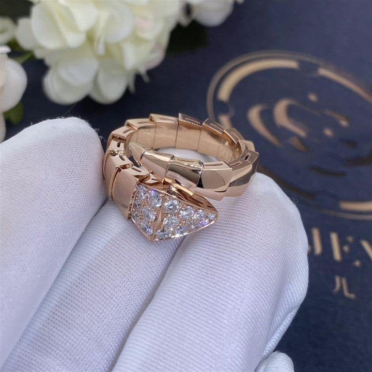 [OLIVIA]SERPENTI RING PINK GOLD DIAMOND