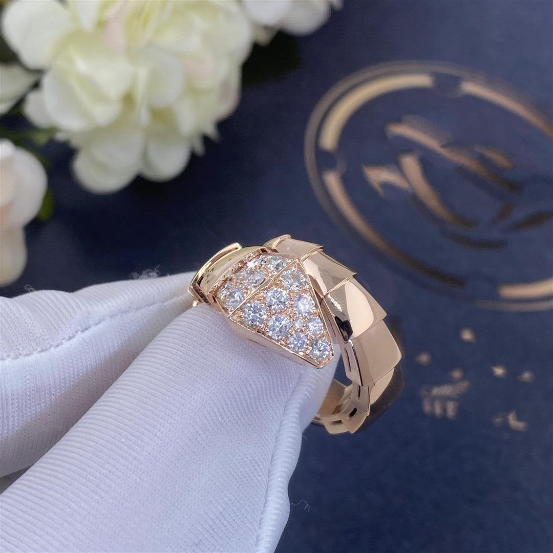 [OLIVIA]SERPENTI RING PINK GOLD DIAMOND