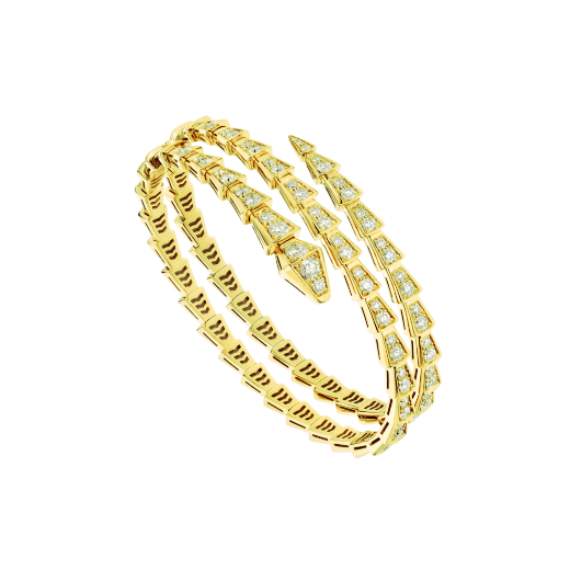 [OLIVIA]SERPENTI BRACELET GOLD DIAMOND DOUBLE ROW