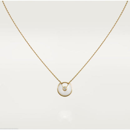 [Olivia Jewelry]AMULETTE ROSE GOLD MOP NECKLACE
