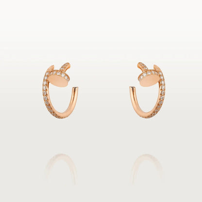 [Olivia Jewelry]JUSTE EARRINGS 12.75MM PINK GOLD DIAMOND