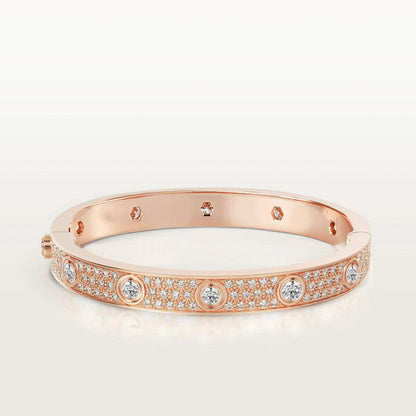 [Olivia Jewelry]LOVE BRACELET 6.1MM DIAMOND-PAVED 10 BIG DIAMONDS