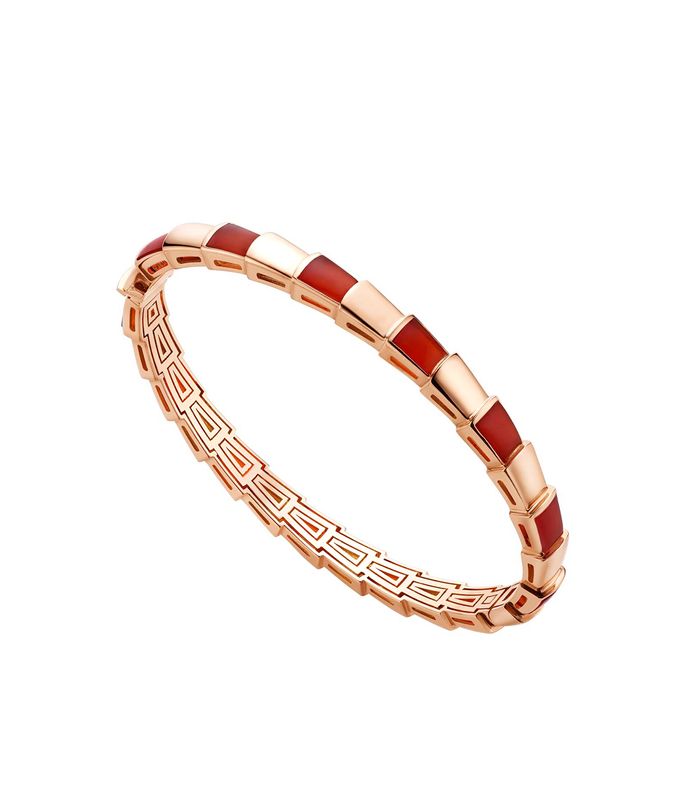 [OLIVIA]SERPENTI BRACELET PINK GOLD RUBELLITE