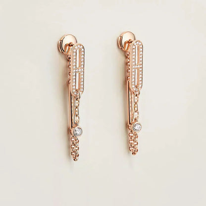 [Olivia Jewelry]CHAINE CHAOS DIAMOND DROP EARRINGS
