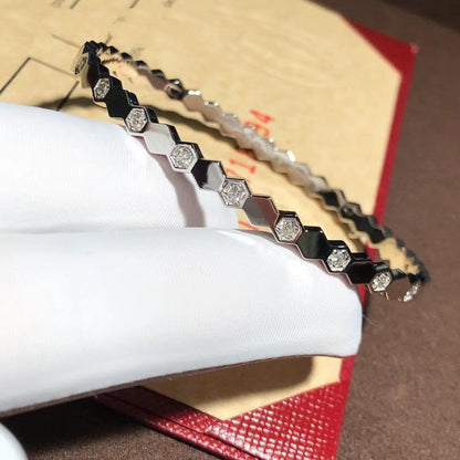 [Olivia Jewelry]BEE LOVE SILVER DIAMOND BRACELET