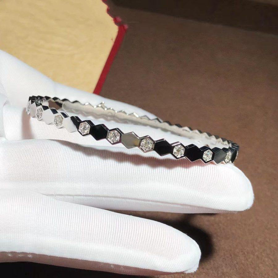 [Olivia Jewelry]BEE LOVE SILVER DIAMOND BRACELET