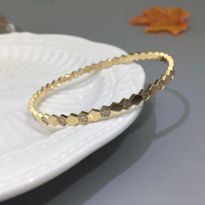 [Olivia Jewelry]BEE LOVE GOLD DIAMOND BRACELET