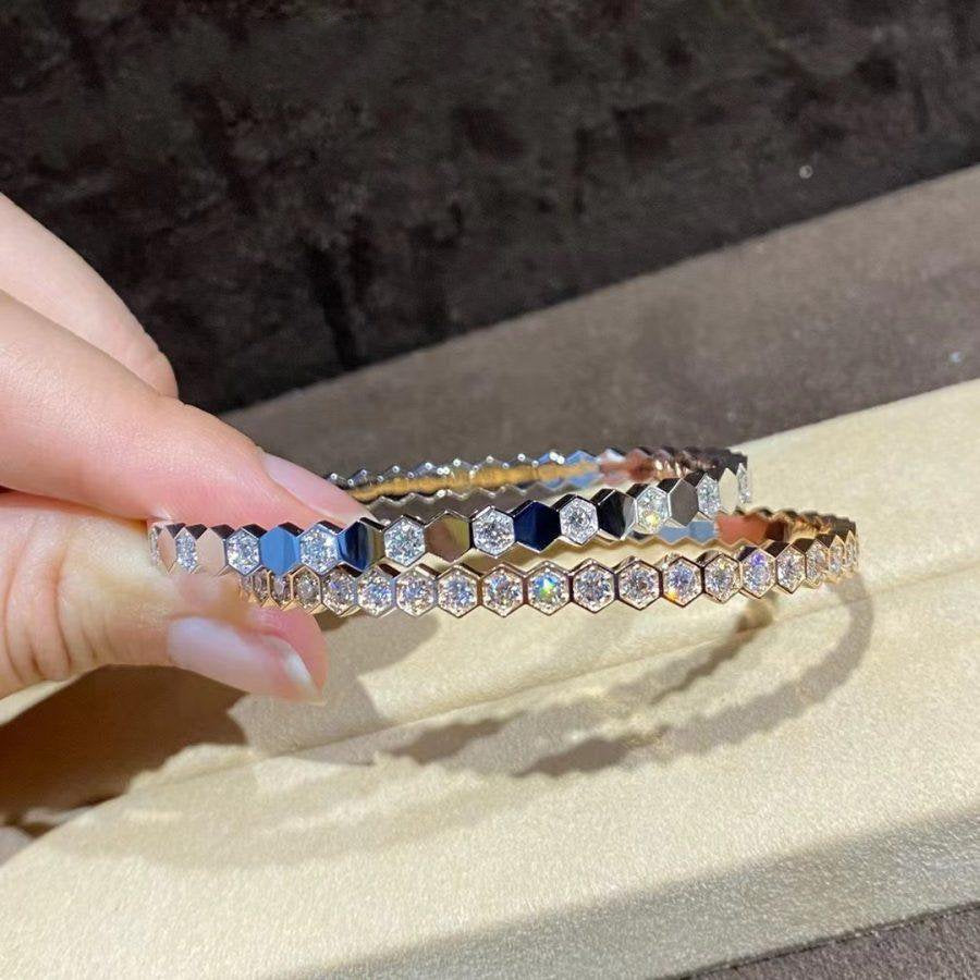 [Olivia Jewelry]BEE LOVE GOLD BRACELET FULL DIAMOND
