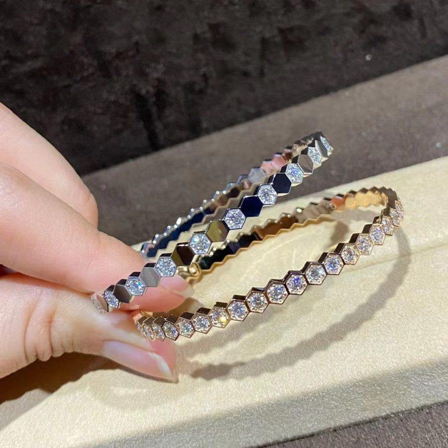 [Olivia Jewelry]BEE LOVE GOLD BRACELET FULL DIAMOND