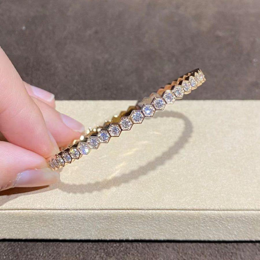 [Olivia Jewelry]BEE LOVE GOLD BRACELET FULL DIAMOND