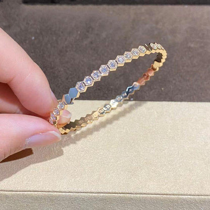 [Olivia Jewelry]BEE LOVE GOLD BRACELET FULL DIAMOND